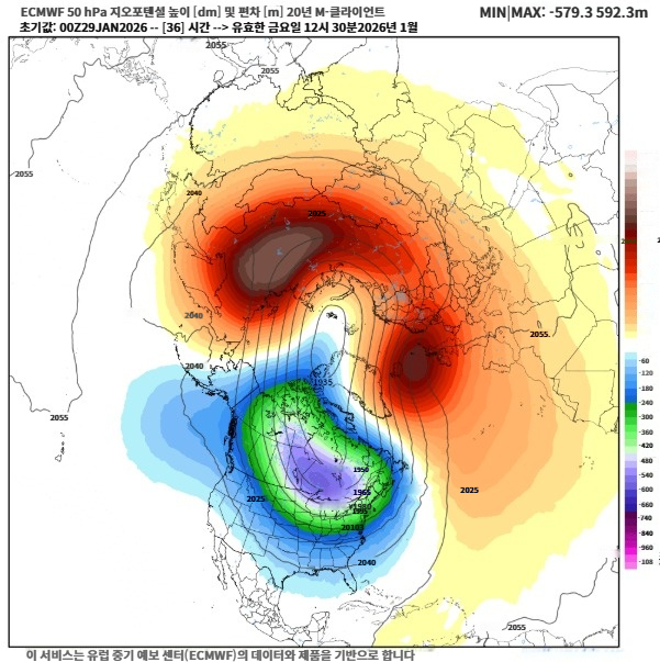 북극해·알래스카·캐나다·그린란드 기상 보고